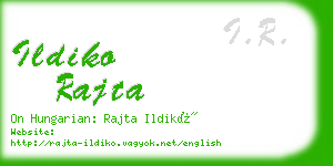 ildiko rajta business card